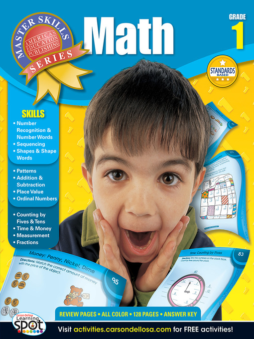 Title details for Math, Grade 1 by Carson Dellosa Education - Available